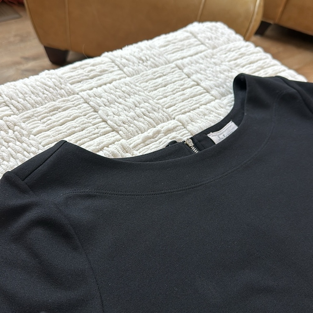 Lou & Grey short sleeve mini shift dress SZ S - Picture 5 of 9